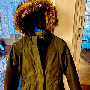North Face 3/4 length jacket.